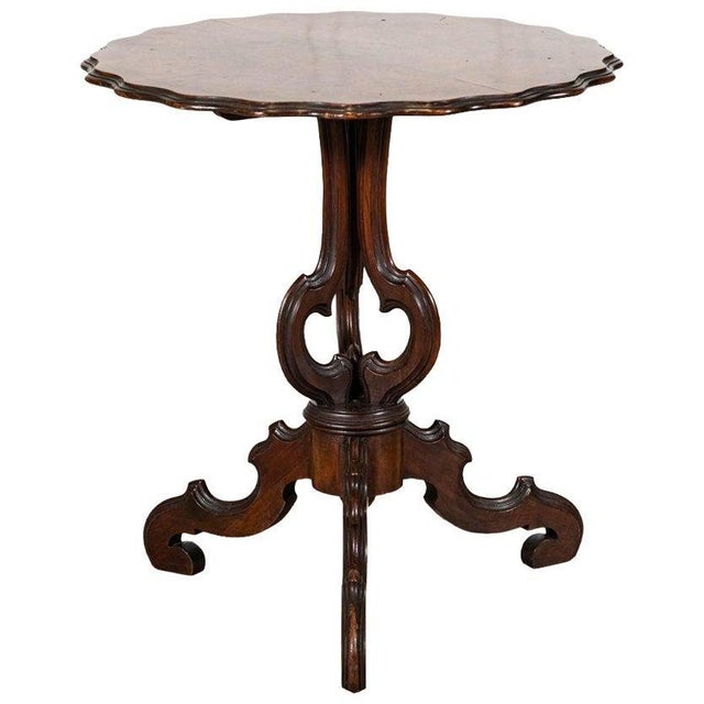 English Burr Walnut Side Table, 1870s For Sale - Image 17 of 17