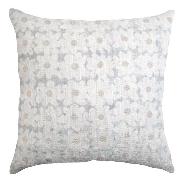 Contemporary Kevin O'Brien Daisy Shell 18" Performance Pillow For Sale - Image 3 of 3