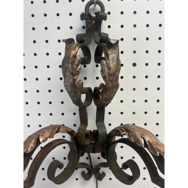 1940s French 1945 2-Arm Sconces, a Pair For Sale - Image 5 of 7