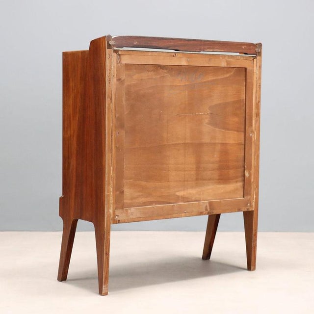 Brown Small Wooden Sideboard, 1950s-1960s For Sale - Image 8 of 9