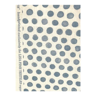 Lisa Fine Tika Fabric Sky Blue 2 Yards For Sale