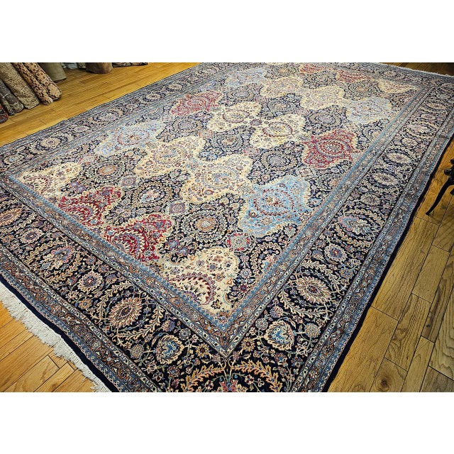 Mid 20th Century Kerman Rug For Sale - Image 9 of 18