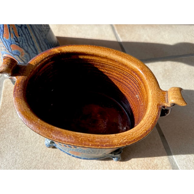 Ceramic Art Jug and Pot by Friedemann Henschel for Töpfergut Panschenhagen, Germany, 1990s, Set of 2 For Sale - Image 13 of 18