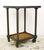 Antique turtle table cart made of steel with four casters and a bottom shelf. The casters were made by Darnell Caster....