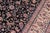 1990s Shabby Chic 1990's Floral Pak-Persian Black/Ivory Wool Rug - 9'1'' X 12'1'' For Sale - Image 5 of 9