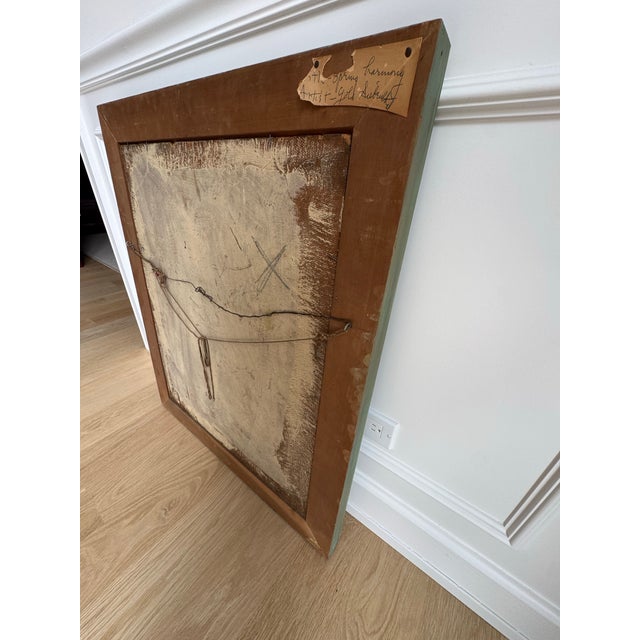 Mid 20th Century Wonderful Mid-Century Modern Abstract Oil Painting “Spring Harmony” by J. Siebernthal in Original Artist-Painted Frame For Sale - Image 5 of 9