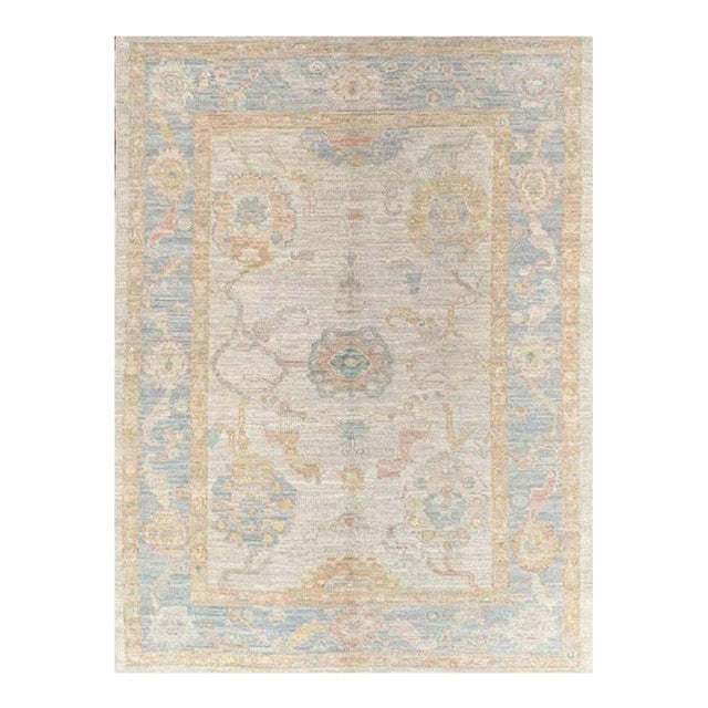 4x6 Turkish Oushak Area Rug - 111075 For Sale