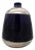 Cobalt Blue and Silver Glazed Ceramic Vase from Jules Guerin, Belgium, 1950s For Sale