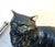 1960s Black Ceramic Cat Statue For Sale - Image 5 of 6