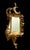 A superb example of an Italian gilt wood wall shelf with an integrated mirror, elegant asymmetrical scroll work influenced...
