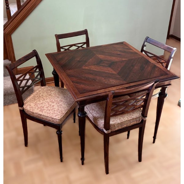 Mid-Century Jacaranda Card Table From Brazil For Sale - Image 10 of 11