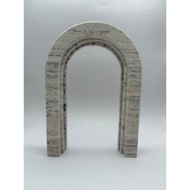 Travertine Arch Sculpture For Sale In New York - Image 6 of 11