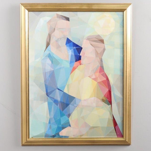 Original Swedish Oil on Canvas – “The Return III” by Folke Skoghäll – Dated 1955 – Vintage & Framed – 71 × 55 cm (28.0" ×...