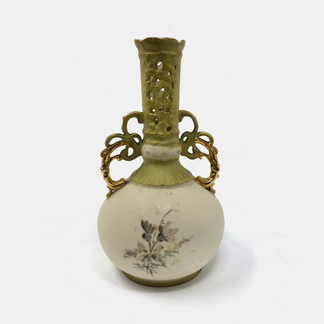 Early 20th Century Vase Antique Austrian Art Nouveau Amphora Vase For Sale - Image 5 of 9