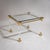 Coffee Tables in Acrylic Glass and Brass, Italy, 1950s, Set of 2 For Sale - Image 9 of 13