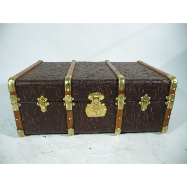 Antique Embroidered Trunk, 1920s For Sale - Image 9 of 9