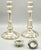Mid Century Plate Silver Candlesticks Adjustable Height 10 Inches, a Pair For Sale - Image 4 of 7