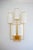 Tiges5 Wall Sconces in Patinated Gold Metal and Fabric by Aymeric Lefort, Set of 2 For Sale - Image 10 of 18