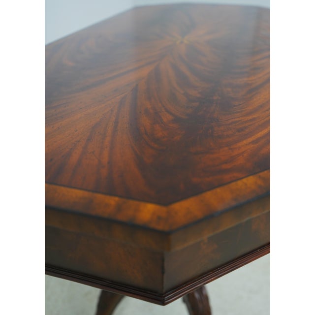 Maitland Smith 2 Drawer Carved Mahogany Foyer Table For Sale - Image 10 of 18
