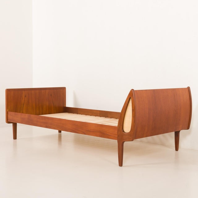 Mid-Century Modern Danish Teak Single Bed, 1960s For Sale - Image 12 of 16