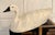 Wood Folk Art Swan Decoy Sculpture With Carved Wood Head and Canvas Over Wire Armature For Sale - Image 7 of 12