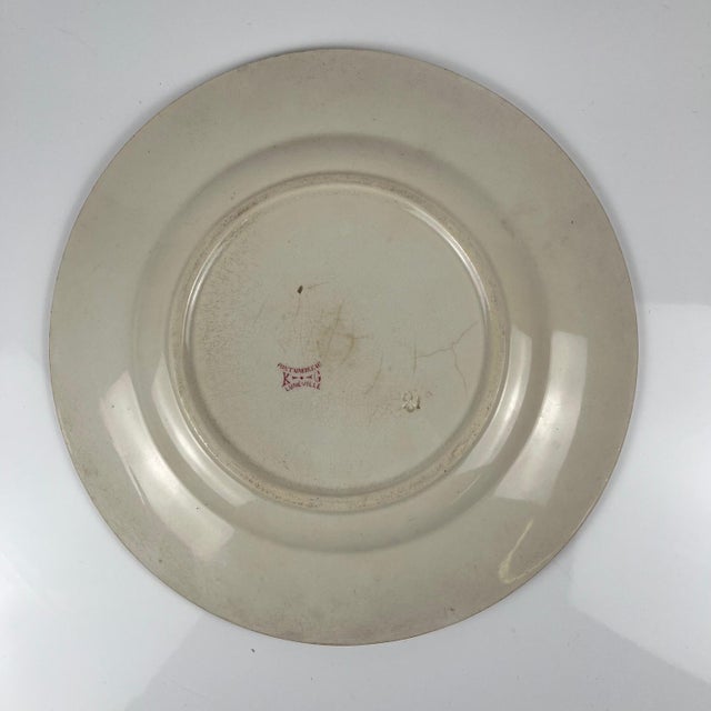 Round Fontainebleau Dish in Ironstone from KG Lunéville, 1890s For Sale - Image 4 of 13