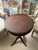 Vintage Mid-Century Regency Mahogany Drum Table With Carved Paw Feet For Sale - Image 10 of 12