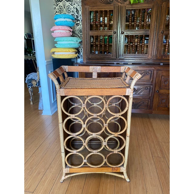 1970s 1970s Bamboo Wine Rack For Sale - Image 5 of 6