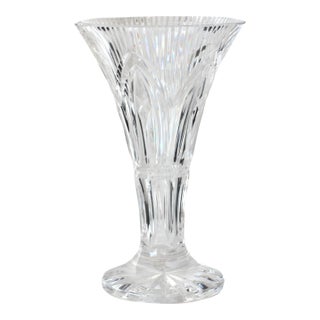 Vintage 10" Waterford 'Rock of Cashel' Trumpet Vase For Sale