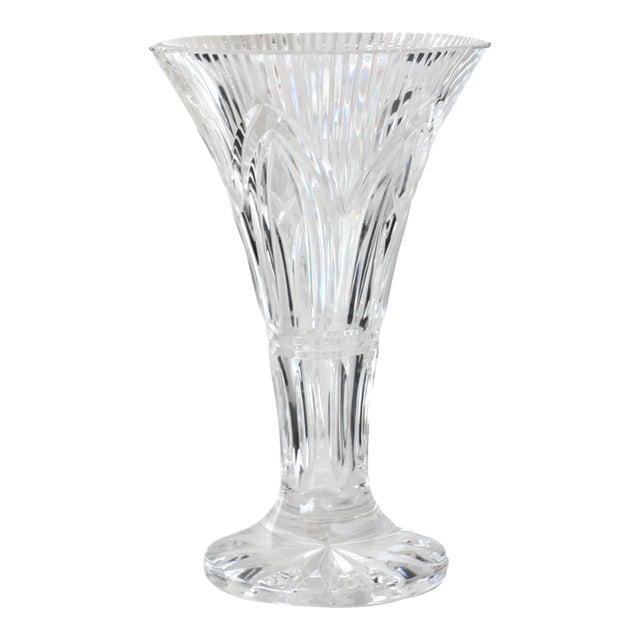 Vintage 10" Waterford 'Rock of Cashel' Trumpet Vase For Sale
