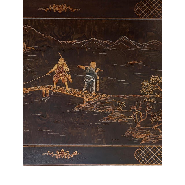 Henredon Tea Table With Sliding Trays For Sale - Image 10 of 13