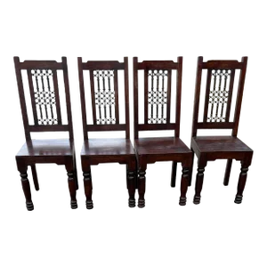 1970s Medieval Style Dining Chairs - Set of 4