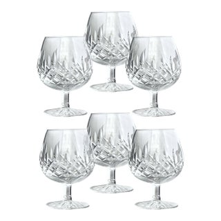 Mid 20th Century Waterford Lismore Brandy Snifters, Set of Six For Sale
