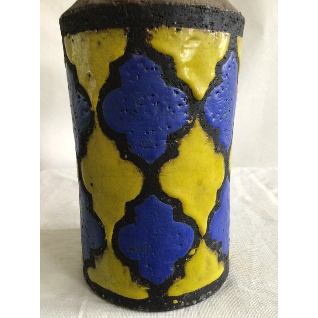 Ceramic 1960s Italian Painted Bicolor Pitcher/Jug For Sale - Image 7 of 10