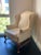 Sam Moore Vintage Ivory Leather Chair Ottoman 2pc For Sale In San Francisco - Image 6 of 10