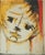 Roger Crusat, Pensive Young Girl, Gouache on Paper For Sale - Image 6 of 6