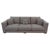Textile Large Square Arm Sofa in Soft Grey Check Fabric by George Smith For Sale - Image 7 of 7