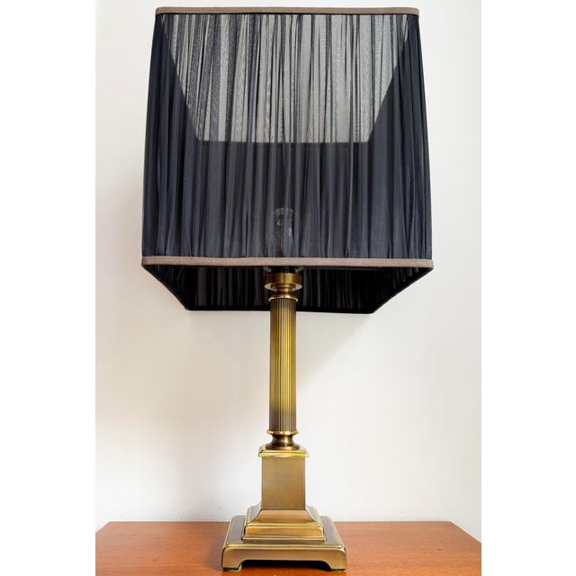 Mid-Century Hollywood Regency Brass Table Lamp from Herda, Amsterdam, Netherlands, 1970s For Sale - Image 4 of 18