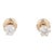 0.47ctw Diamond Stud Earrings 14k Yellow Gold Solitaire Round Pierced - 2 Pieces For Sale