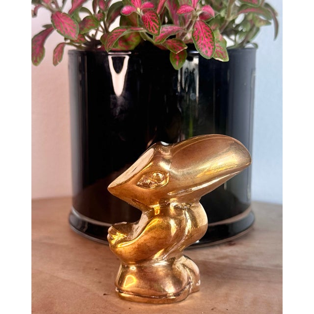 Rare Vintage Kansas Jayhawk Brass Paperweight A rare vintage Kansas Jayhawk brass paperweight, perfect for collectors of...