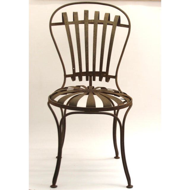 Cast Steel Chairs by Francois Carre, Paris, France, 19th Century, Set of 2 For Sale - Image 6 of 18