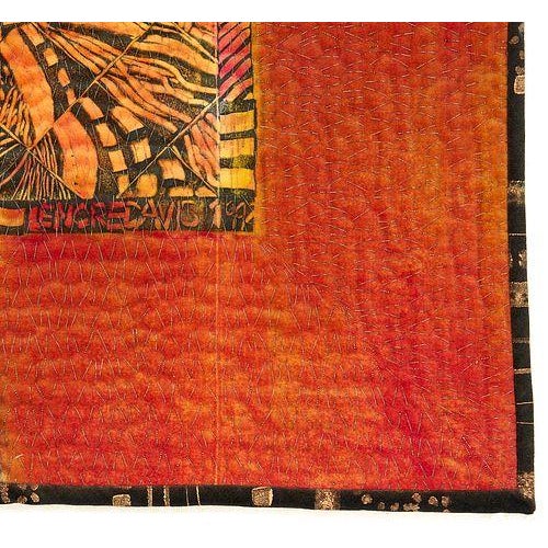 Textile Lenore Davis Diamond and Cross II Art Quilt For Sale - Image 7 of 10