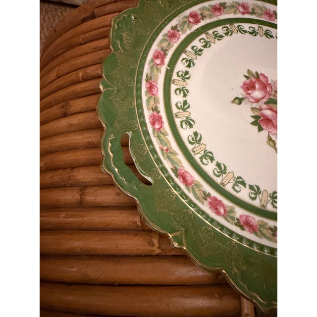 1930s Austrian Porcelain Serving Plate For Sale - Image 4 of 8
