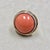 Syna Salmon Coral Yellow Gold Ring with Diamonds For Sale In New York - Image 6 of 10