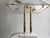 Vintage Table Lamp in Marble Brass and Glass, 1980s For Sale - Image 4 of 8