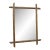 Antique Bamboo Weathered Mirror For Sale