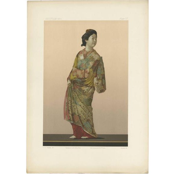 Late 19th Century George Ashdown Audsley, Illustration of Japanese Kakiyemon, 1884, Print For Sale - Image 5 of 5