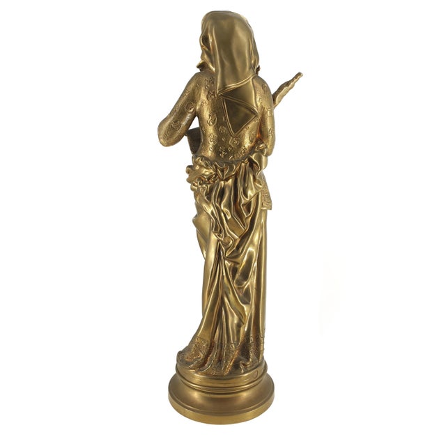 Late 19th Century Chant De La Fileuse (Song of the Spinner) Sculpture ...