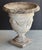 Light Gray English Garden Stone Urn or Planter Pot With Garland Motif For Sale - Image 8 of 13