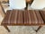 Wood Vintage Italian Multi Seat Wooden Bench, Newly Reupholstered in Stripes For Sale - Image 7 of 18